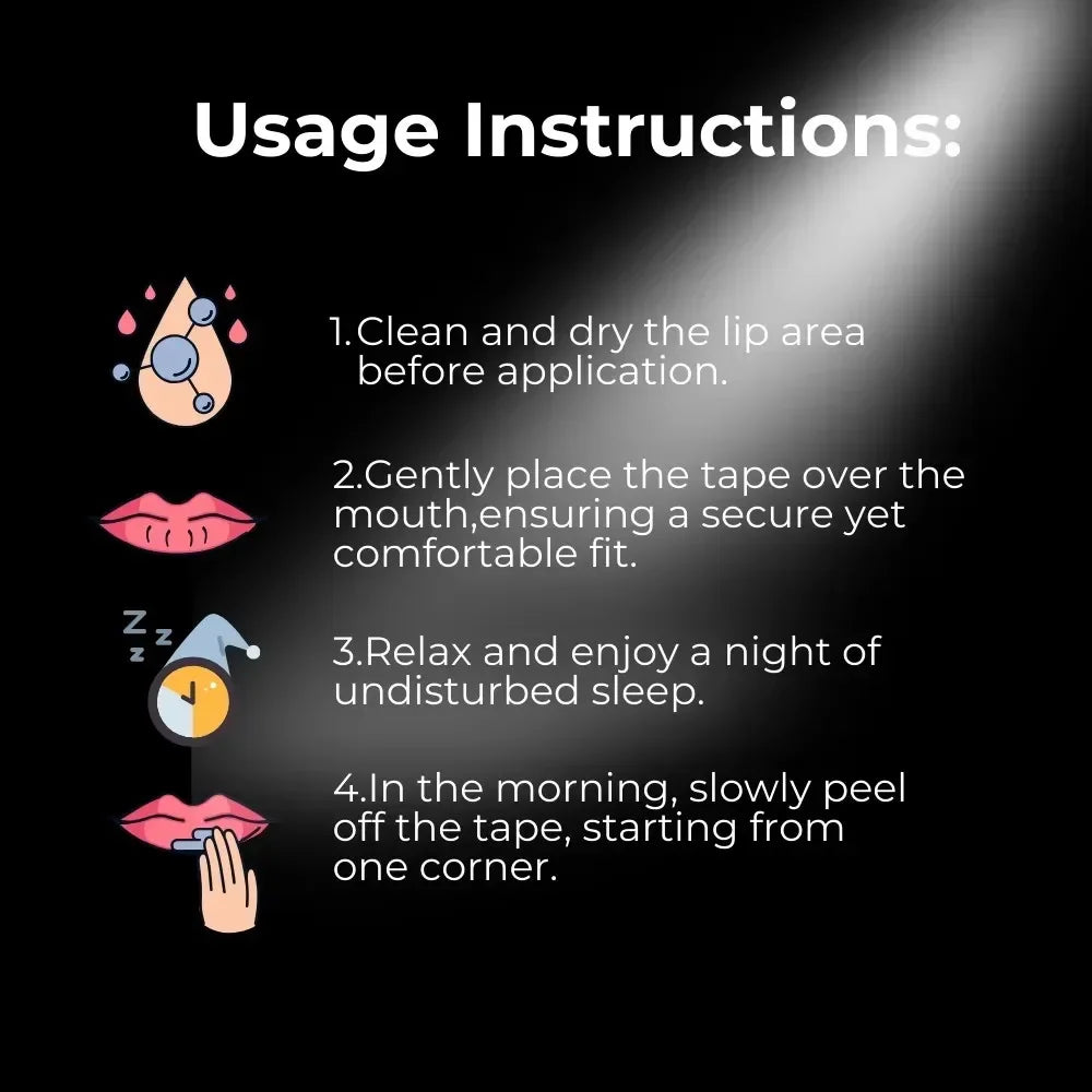 30/60/90/150Pcs Anti Snoring Sleep Mouth Tape Best Breathing Nasal Strips Medical Grade Improved Sleeping Snoring Relief