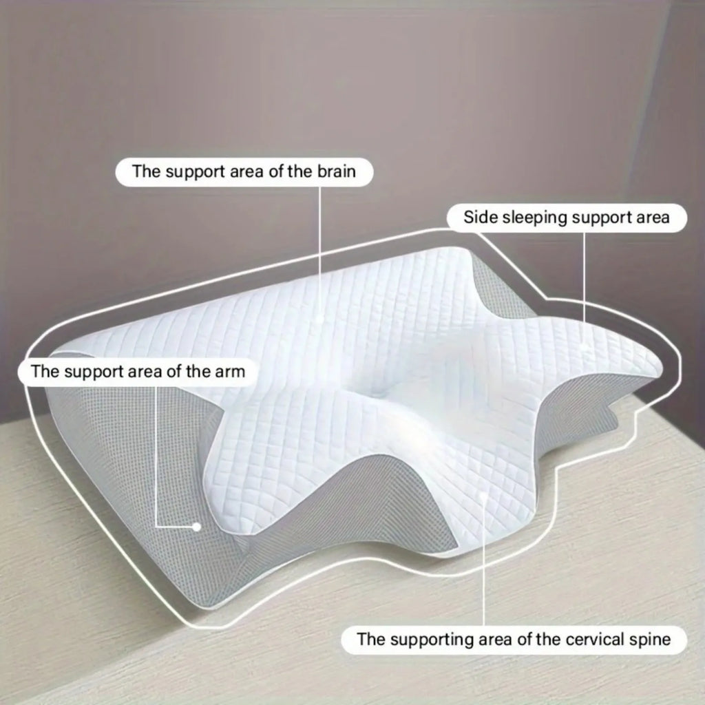 Ergonomic Memory Foam Pillow For Cervical Neck Shoulder Orthopedic Pain Relief